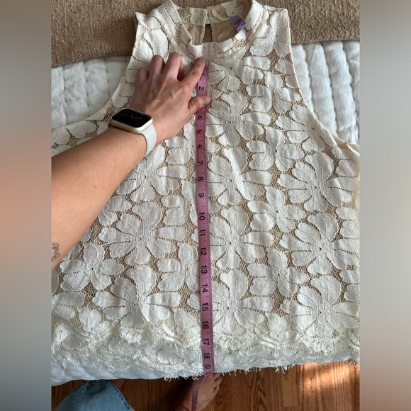 Anthropologie Alya - Floral Lace Halter Top - Size L - Picture 7 of 7
